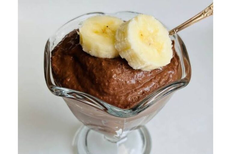 Banana e Chocolate Amargo: sobremesa Cremosa